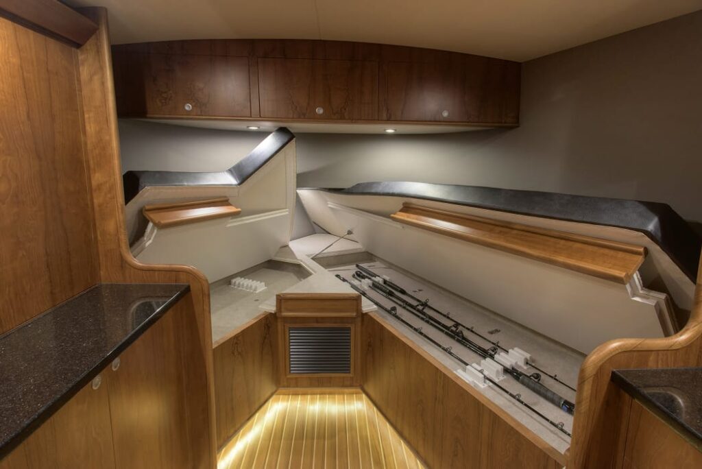 46 JBBW Hull 61_pc Scott Taylor_V-Berth Rod Storage 1