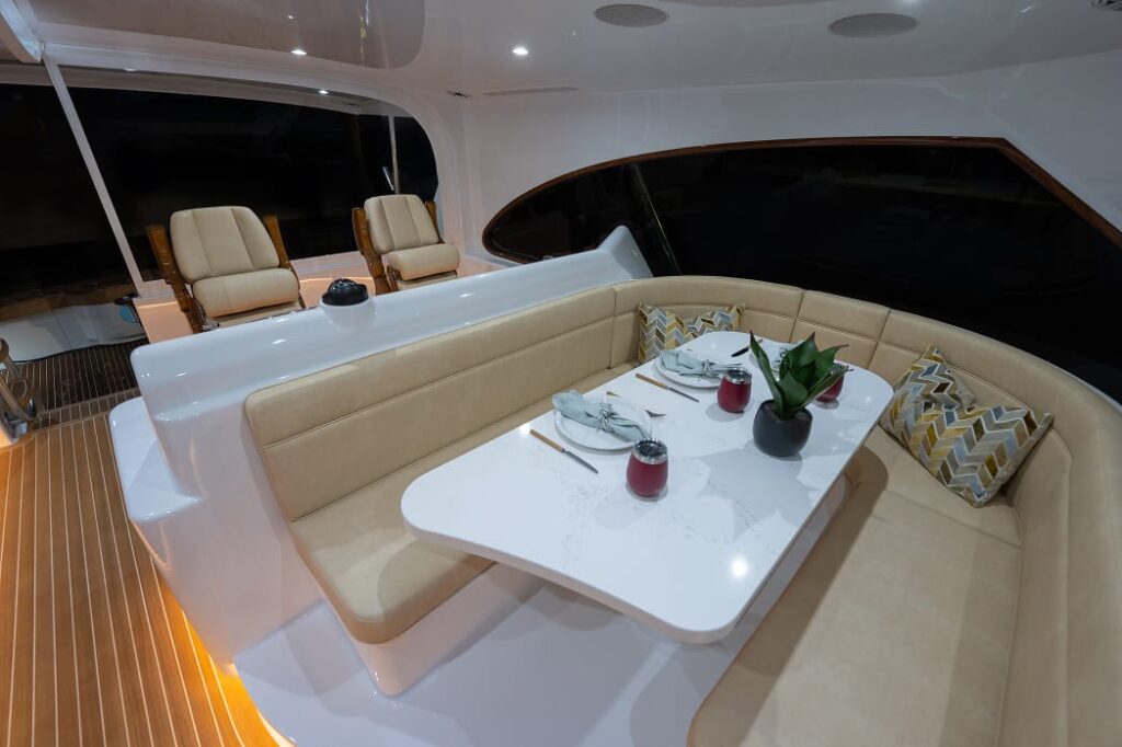 56 JBBW Hull 67_Renegade_Lower Helm-Dinette_pc Luke Pearson 1