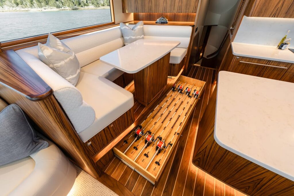 68 JBBW Hull 64_Renegade_pc Luke Pearson_Dinette-Rod Storage 1