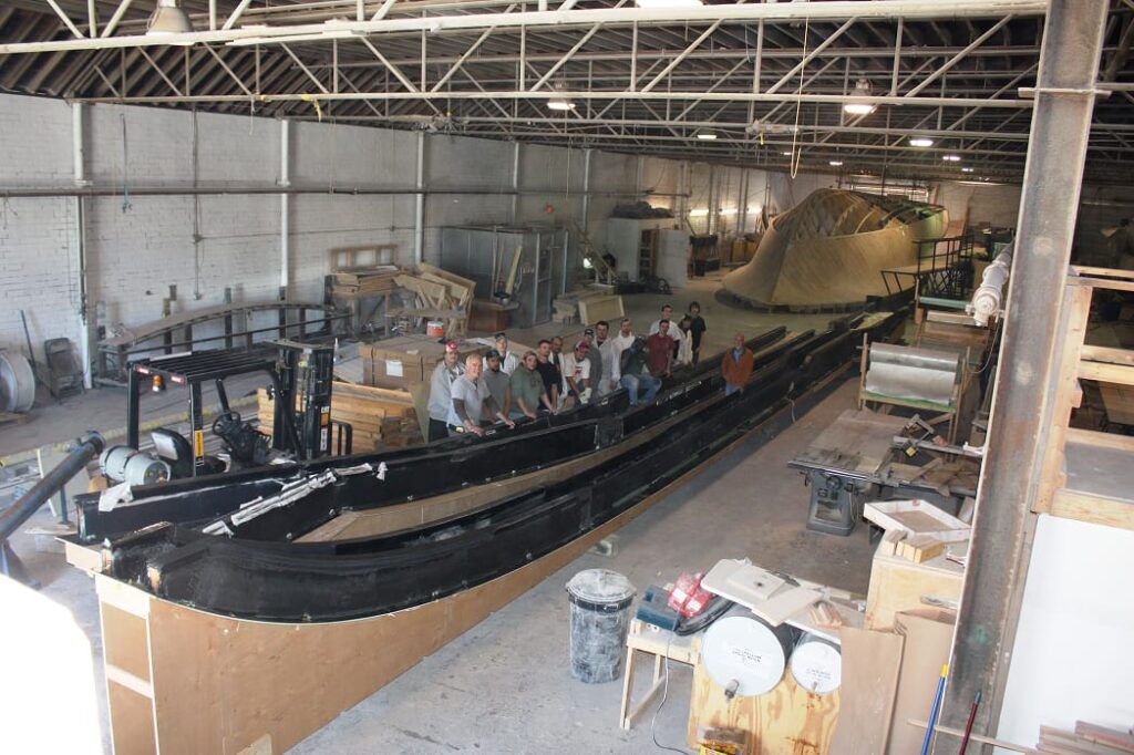 New Construction_90 Hull 62_Carbon Fiber Stringers_Crew 1